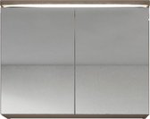 Badplaats - Spiegelkast Paso 800x200x600mm - Licht eiken - Kast met twee draaideuren