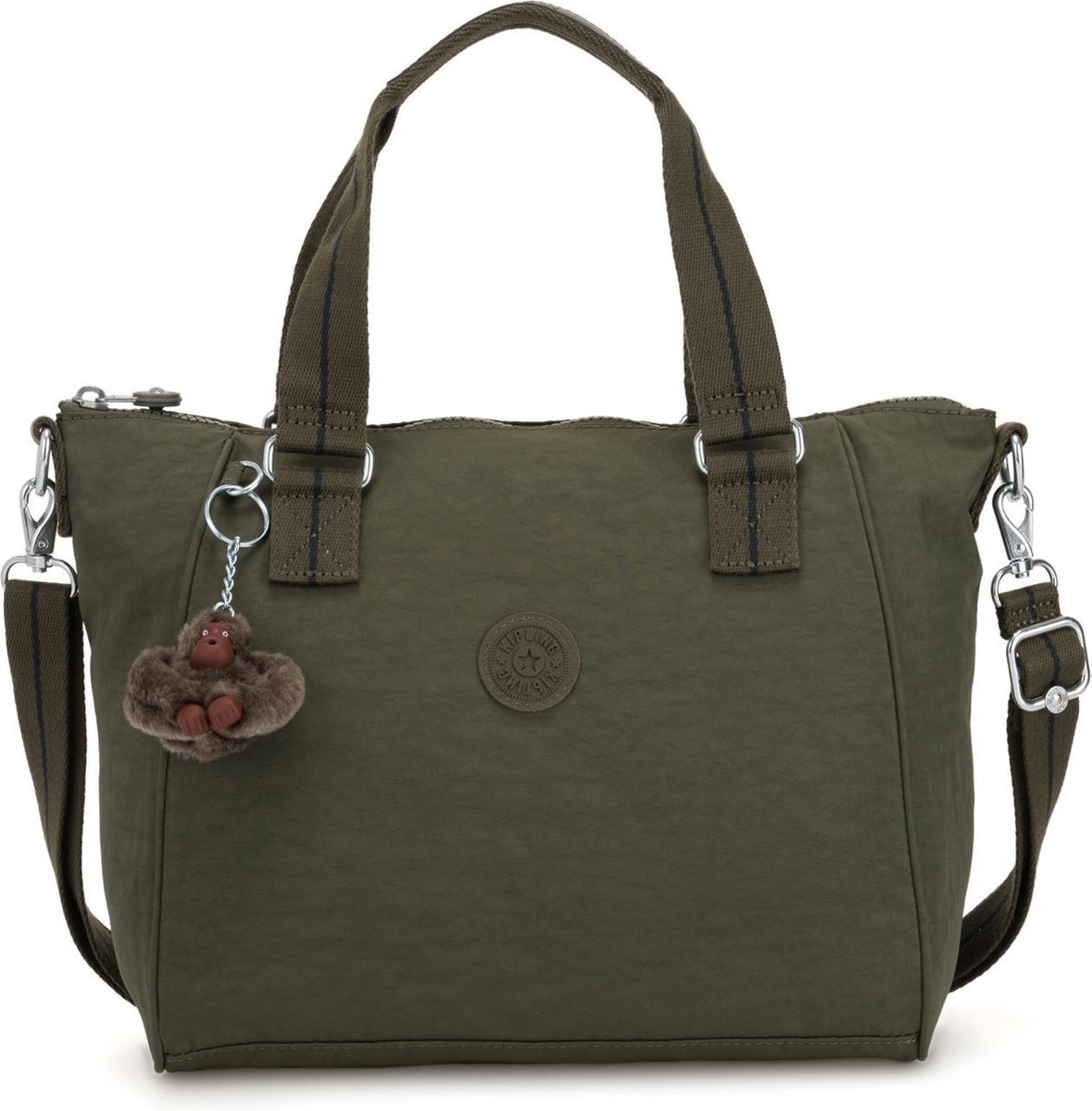 Kipling Amiel Handtas - Jaded Green C | bol.com