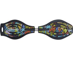 Waveboard Good Vibes graffiti 86 X 22 Cm Zwart