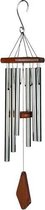 Nature's Melody windgong aluminium - 70 cm lang - gestemde klankbuizen - zilverkleurig