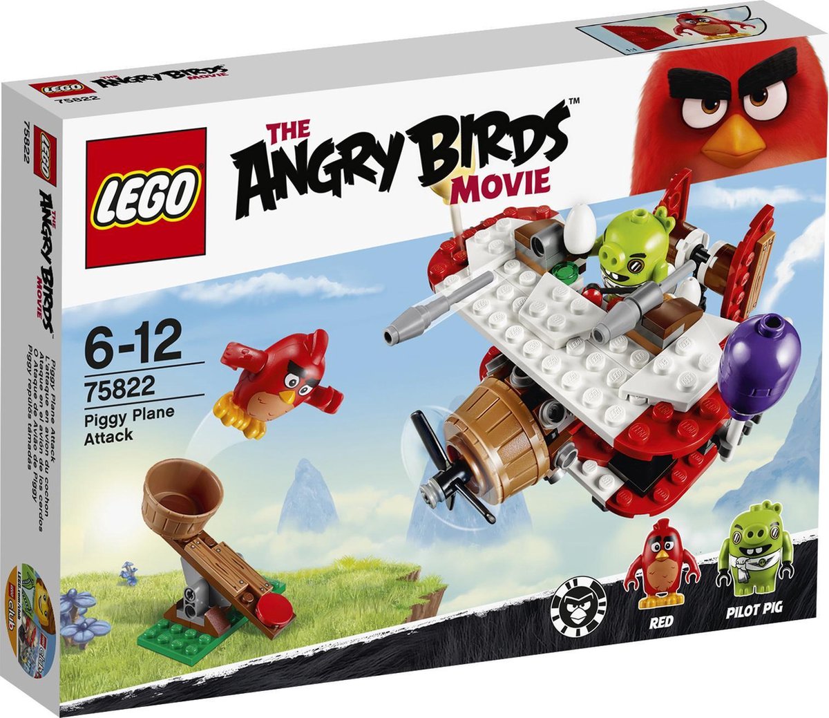 regisseur meest merknaam LEGO Angry Birds Piggy Vliegtuigaanval - 75822 | bol.com