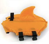 Honden zwemvest "Haai" - Zwemvest voor honden - Oranje - Maat XL