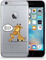 Geschikt voor iPhone 6 Plus | 6s Plus Uniek TPU Hoesje Giraffe