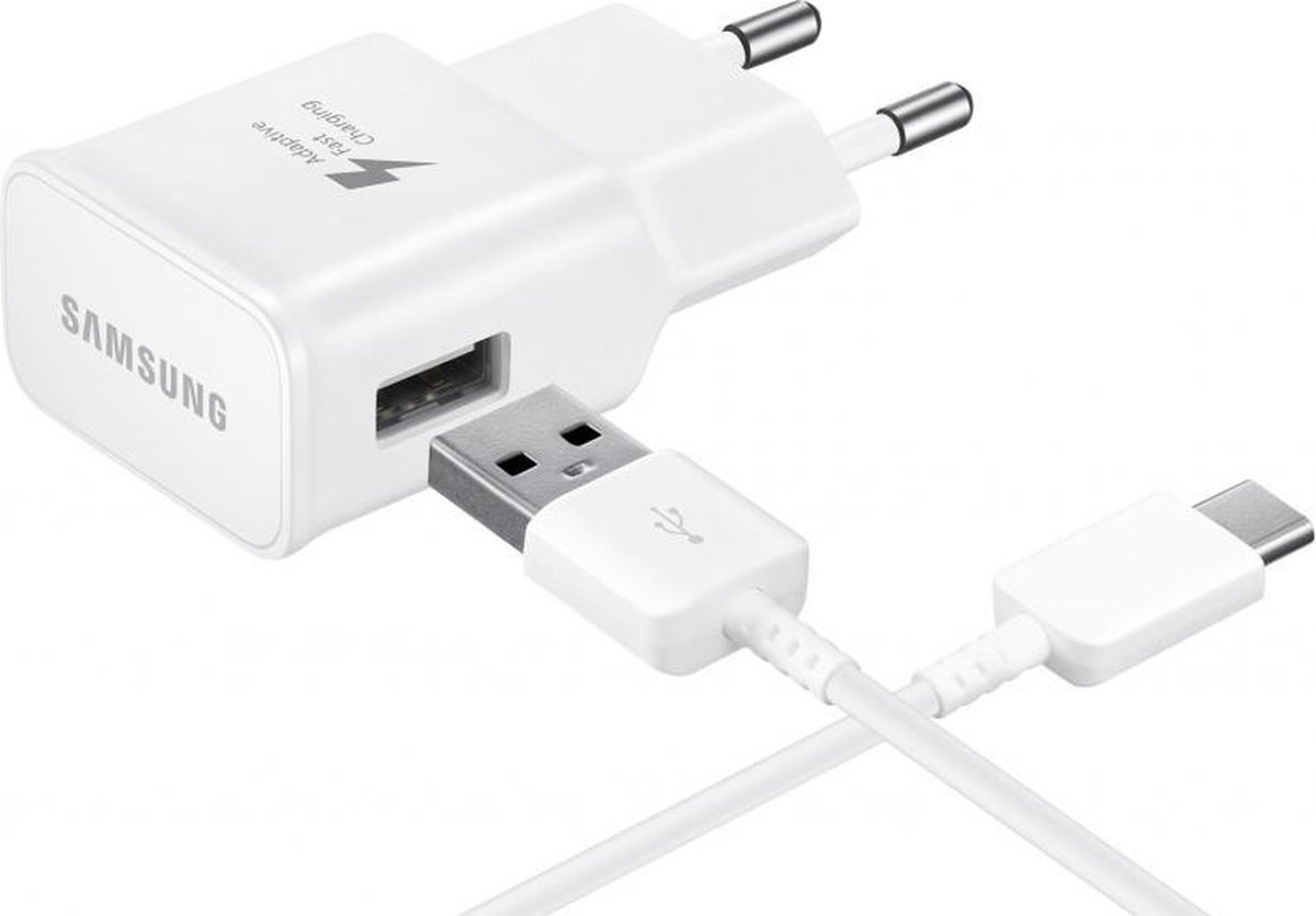 Samsung 15W snellader - incl. 1.2m USB-C kabel - Wit