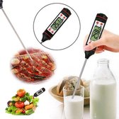 2 st - Digitale Multifunctionele Thermometer - vleesthermometer - kerntemperatuur vlees meten - temperatuur vloeistof meten - Voor de juiste temperatuur van je producten - Wit-zwar