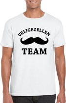 Vrijgezellenfeest Team t-shirt wit heren L