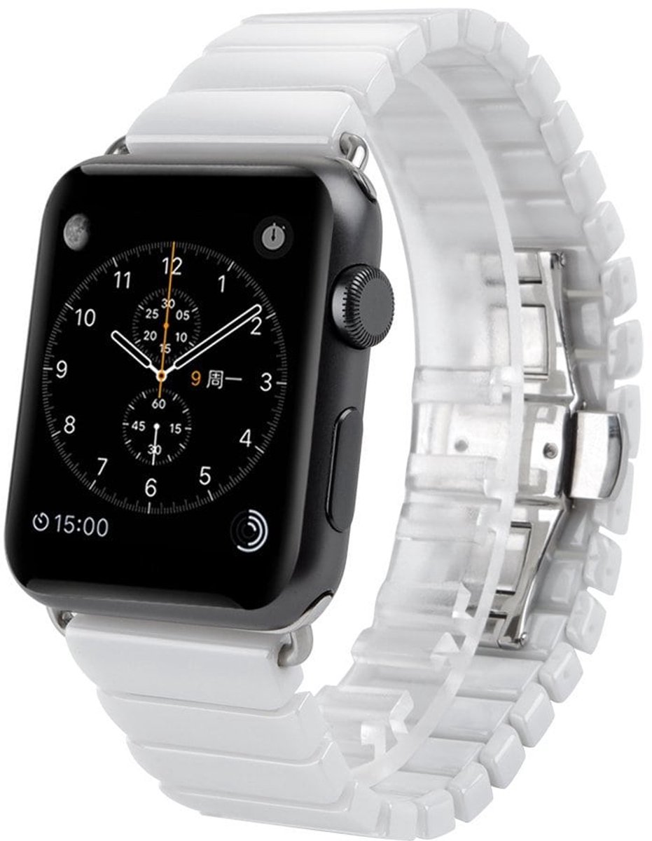 watchbands-shop.nl bandje - Apple Watch Series 1/2/3/4 (42&44mm) - Wit