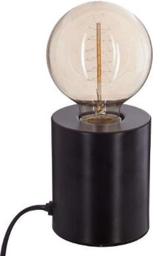 bovenste corruptie slepen Design Tafellamp Zwart - Diameter 9 x hoogte 10,5 cm | bol.com