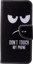 Motorola Moto G6 Plus Hoesje - Book Case  - Don’t Touch