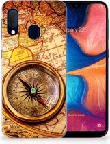 TPU Siliconen Hoesje Samsung A20e Design Kompas