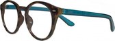 Icon Eyewear KCE340 Leesbril Jamie +1.00 - Tortoise front, helder turqouise poten