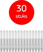 Dragon Darts - edgeglow - darts shafts - 10 sets (30 stuks) - short - clear  - dart shafts - shafts