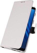 Bestcases Pasjeshouder Telefoonhoesje Samsung Galaxy A8 Plus (2018) - Wit
