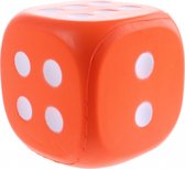Johntoy Dobbelsteen Eva Foam 12 Cm Oranje