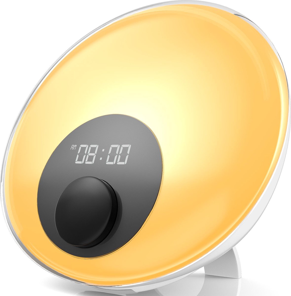 Gadgy Wake Up Light – Wekkerradio met 16 mln. kleuren LED licht – Nachtlamp - Leuk cadeau