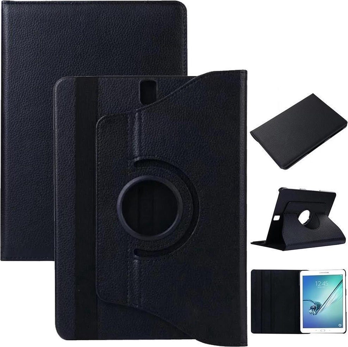 Samsung Galaxy Tab S3 9.7 Hoesje - Book Case Tablet hoesje Zwart | bol.com