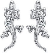 Montebello Oorbellen Salamander  - 925 Zilver Gerhodineerd - 10x6mm