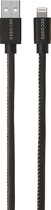 DECODED Lightning USB Cable - Full Grain Leer , 1,2 m - Zwart