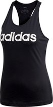 adidas Essentials Linear Slim  Sporttop - Maat S  - Vrouwen - zwart/wit