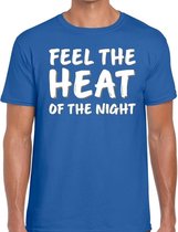 Feel te heat of the night t-shirt blauw heren L