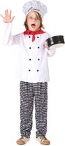 LUCIDA - Big chef kok kostuum voor kinderen - S 110/122 (4-6 jaar)