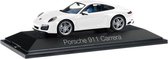 Herpa Porsche auto 911 carrera- wit metallic