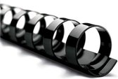 Albyco Plastic bindringen 21-rings A4 6mm, per 100 stuks, zwart