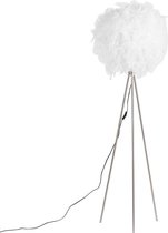 QAZQA feather - Moderne Tripod | driepoot vloerlamp | Staande Lamp - 1 lichts - H 1550 mm - Wit -  Woonkamer | Slaapkamer | Keuken