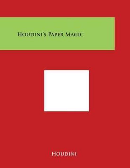 Houdini's Paper Magic - cover