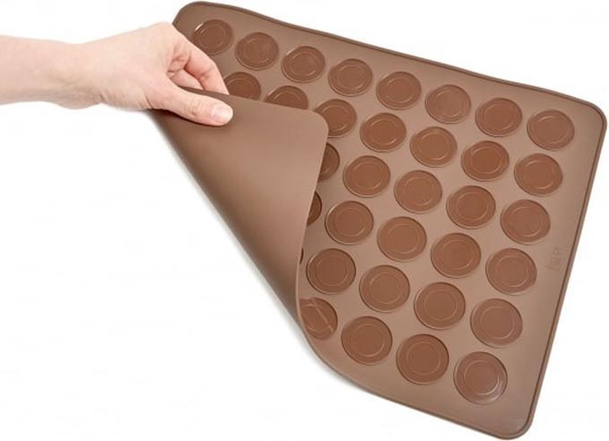 Macarons Bakmat 2 Stuks - Siliconen - Voor 48 Macarons - Koekjes - Bakken - Mat - Set