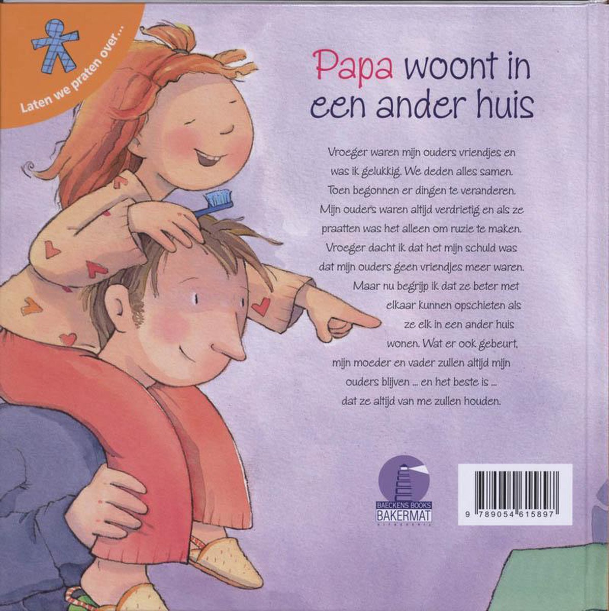 Mijn Papa Woont In Een Ander Huis - back cover