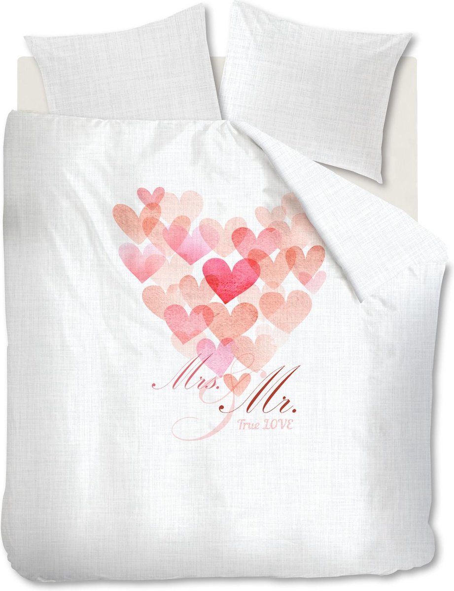 Ambiante Dina Dekbedovertrek - Tweepersoons - 200x200/220 cm - Pink