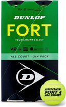 Dunlop Fort 4 All Court Tennisballen - geel - 2 x 4 stuks