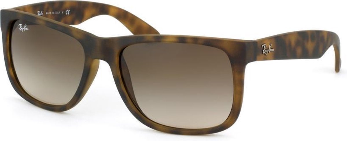 Ray-Ban RB4165 710/13 - zonnebril - Justin - Rubber Light Havanna/Brown Gradient - 51mm