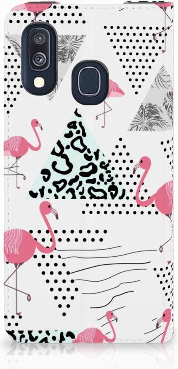 Samsung Galaxy A40 Hoesje maken Flamingo Triangle