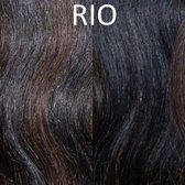 Balmain Hair Dress , 25 cm. 100 % ECHT HAAR , kleur RIO zeer donkerbruine tinten.