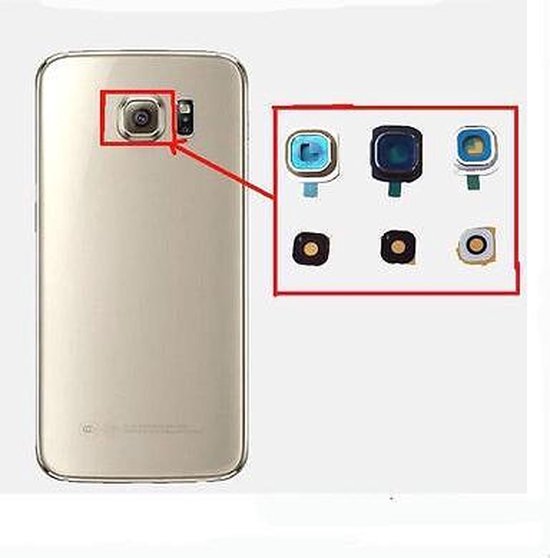 Camera Lens Cover Blauw inclusief lens geschikt voor de Samsung Galaxy S6 |  bol.com