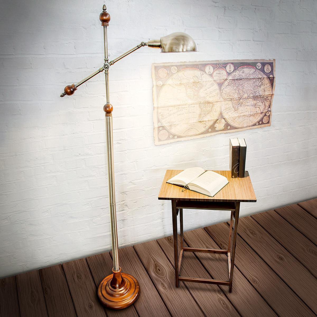relaxdays Industriële staande lamp charme, Staande leeslamp, Luxe design lamp. |