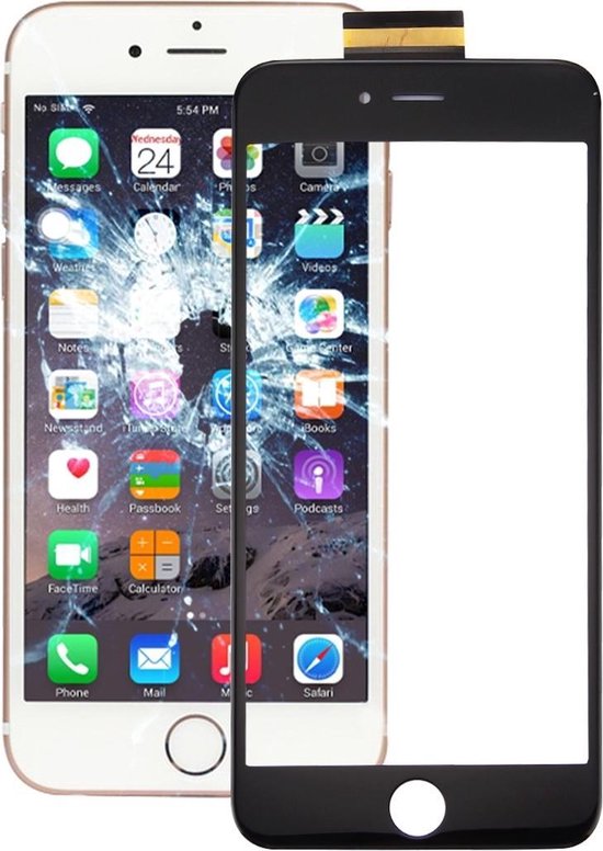 Lot De 2 Films De Protection écran + Cadre Adhésif Pour IPhone 6S - Noir - Étanche - Neuf