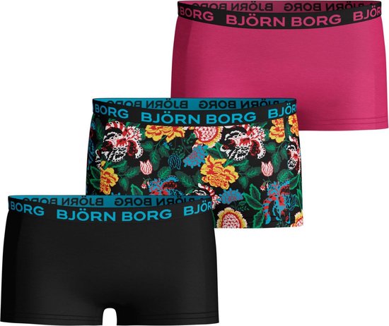 Bjorn Borg BB strong flower mini Meisjes Onderbroek - 3P - Zwart - Maat  122-128 | bol.com