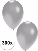 Zilveren ballonnen 300 stuks