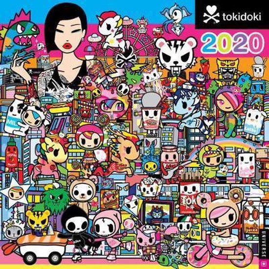 Tokidoki 2020 Square Wall Calendar, Legno, Simone 9780789336408 Boeken
