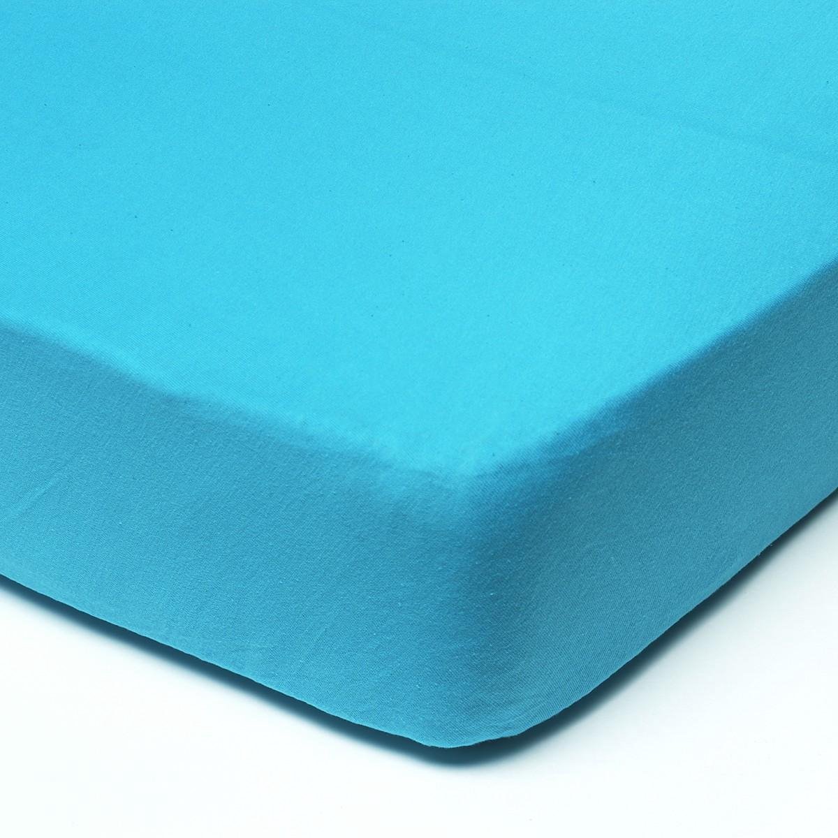 Babsana Hoeslaken Jersey 40x80 cm - Aqua