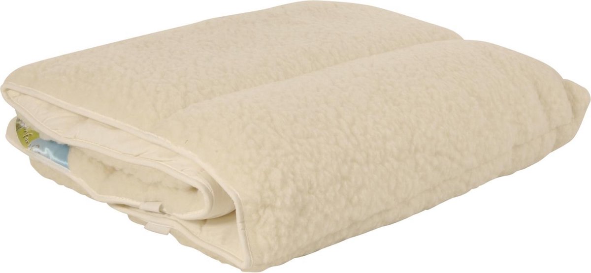 Snoozing Texel - Wol - Onderdeken - Lits-jumeaux - 160x200 cm - Wit
