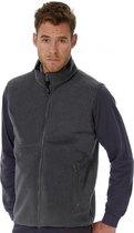 Fleece casual bodywarmer grijs voor heren - Outdoorkleding wandelen/zeilen - Mouwloze vesten 2XL (44/56)