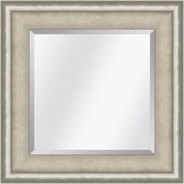 Spiegel Canaletto Ivoor-zilver medium 70mm   Buitenmaat 75x105cm