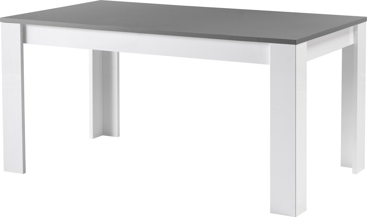 Aubergine Kostuum Schepsel mod italie - eettafel - 190 cm - wit/grijs | bol.com