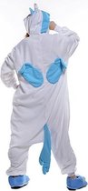 Blauwe Pegasus Onesie voor volwassenen - Blauwe Pegasus Kigurumi Pyjama - Maat L