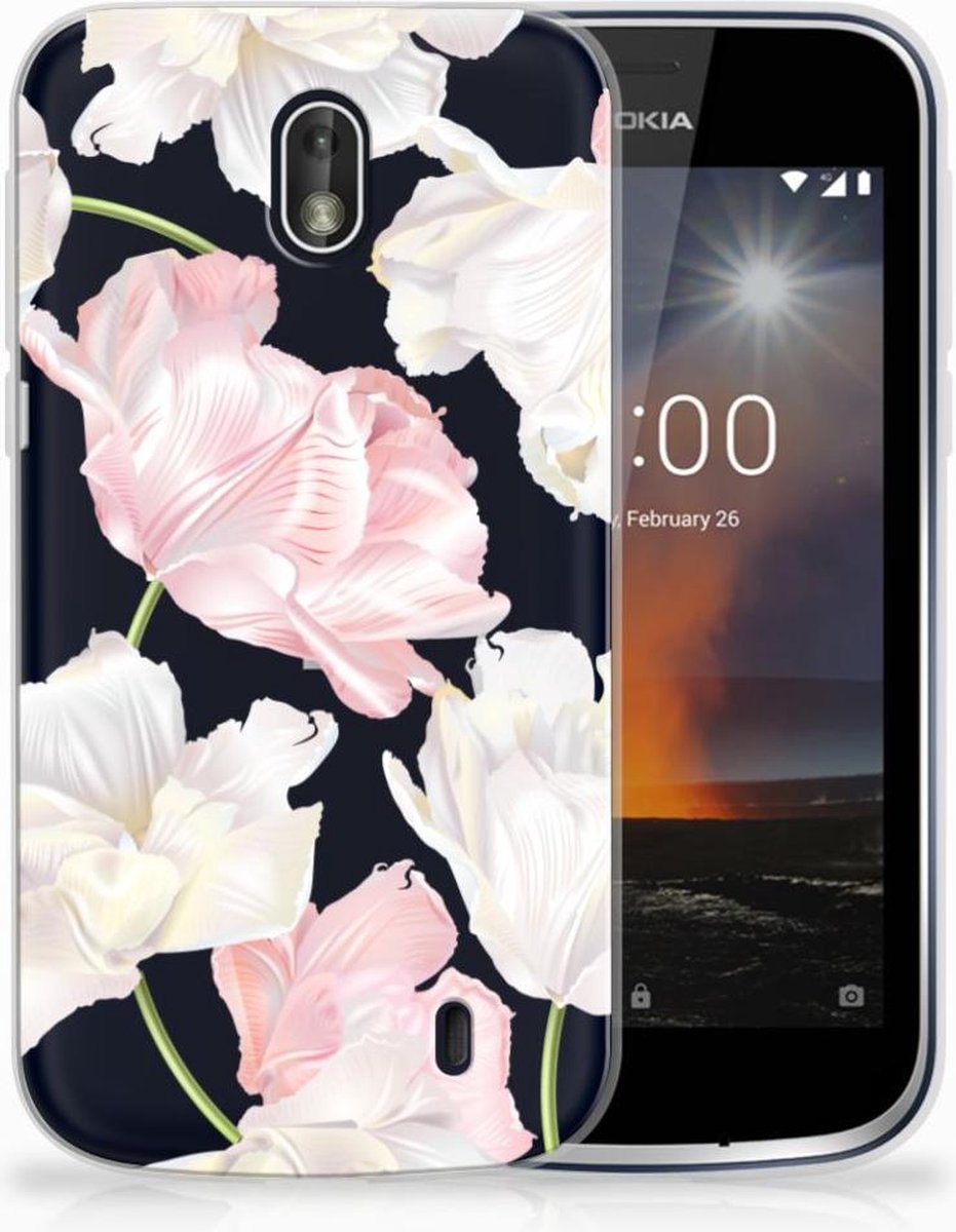 Nokia 1 TPU Case Lovely Flowers