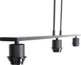 QAZQA combi - Moderne Hanglamp voor boven de eettafel | in eetkamer - 3 lichts - L 1000 mm - Zwart -  Woonkamer | Slaapkamer | Keuken